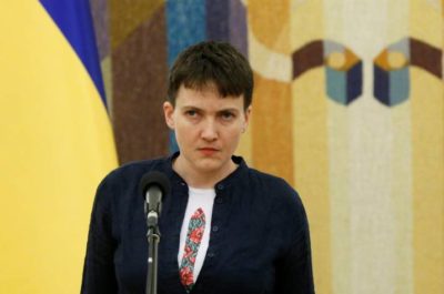 Візит Надії Савченко в ОРДЛО